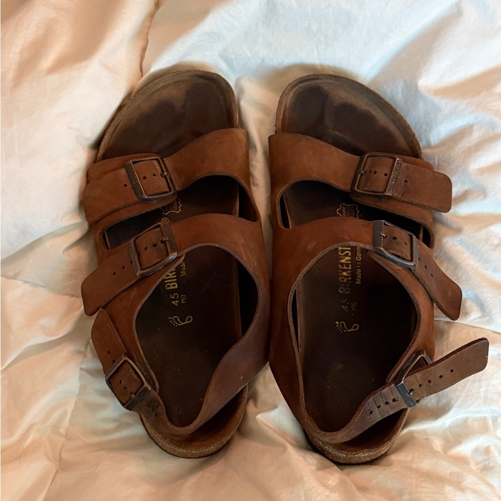 Birkenstock Dark Brown Leather Sandal